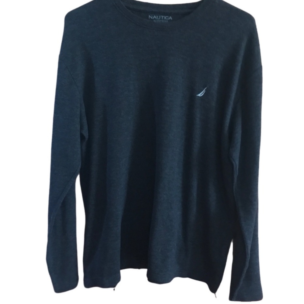 Nautica Sleepwear mens L charcoal top